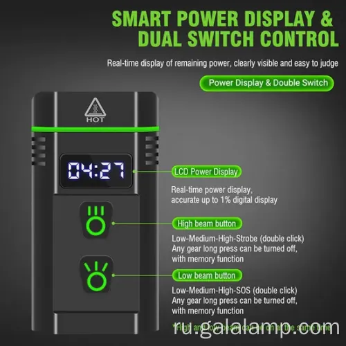 Ультра яркий водонепроницаемый светодиодный факел для наружного исследования